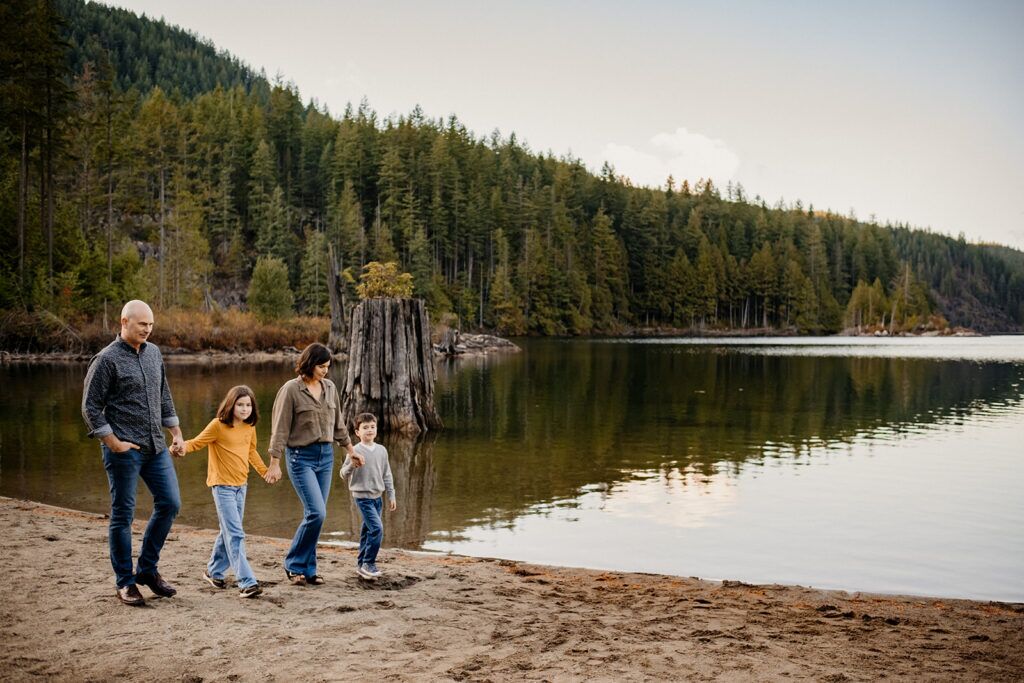 Buntzen lake family photo session