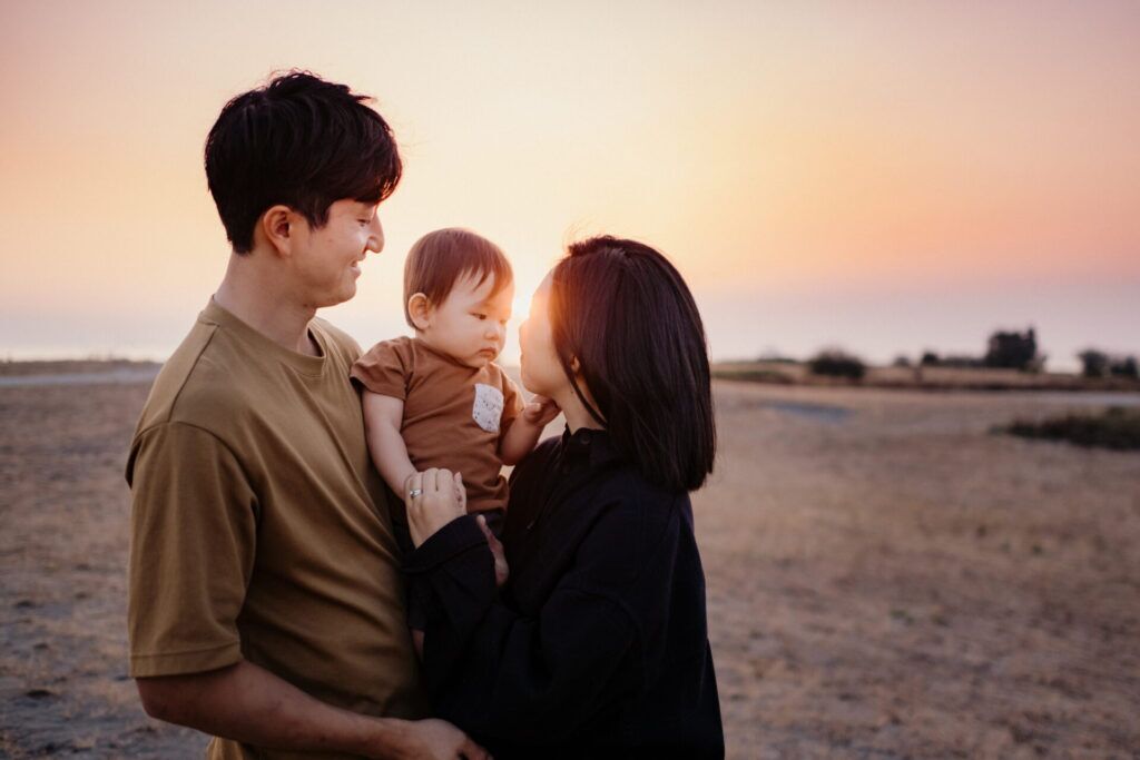 Richmond family photo session sunset